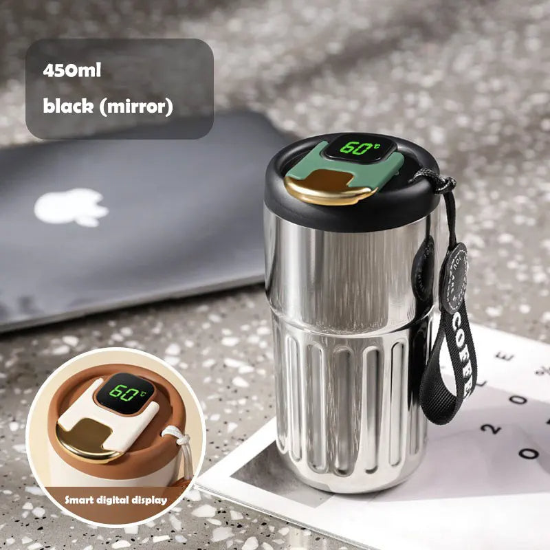 Stainless Steel Coffee Mug With Led Temperature Display