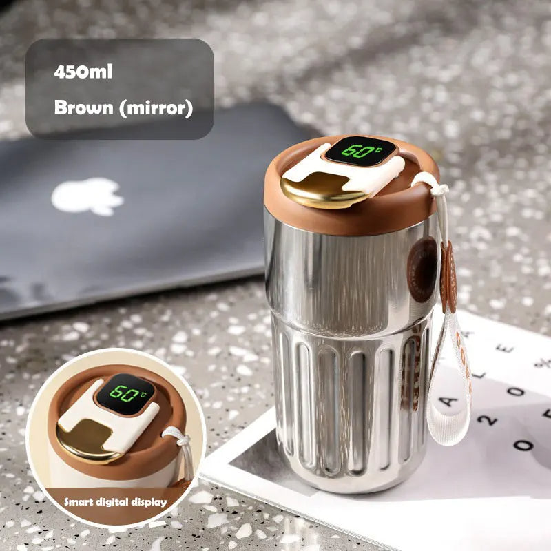 Stainless Steel Coffee Mug With Led Temperature Display